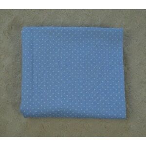 Garanimals Blue White Polka Dots Baby Receiving Blanket Flannel Cotton